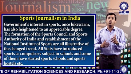 BAJMC || Mr.  RAKESH KUMAR || Sports Journalism in India || TIAS || TECNIA TV