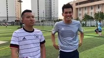 Thử Thách Bóng Đá Đỗ Kim Phúc VS Tiến Linh U23 Việt Nam thi sút xà ngang mùa tết 2020