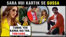 Sara Ali Khan GETS ANGRY On Kartik Aaryan For Sitting On Roof | Love Aaj Kal Promotions