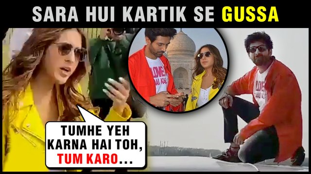 Sara Ali Khan GETS ANGRY On Kartik Aaryan For Sitting On Roof | Love Aaj Kal Promotions