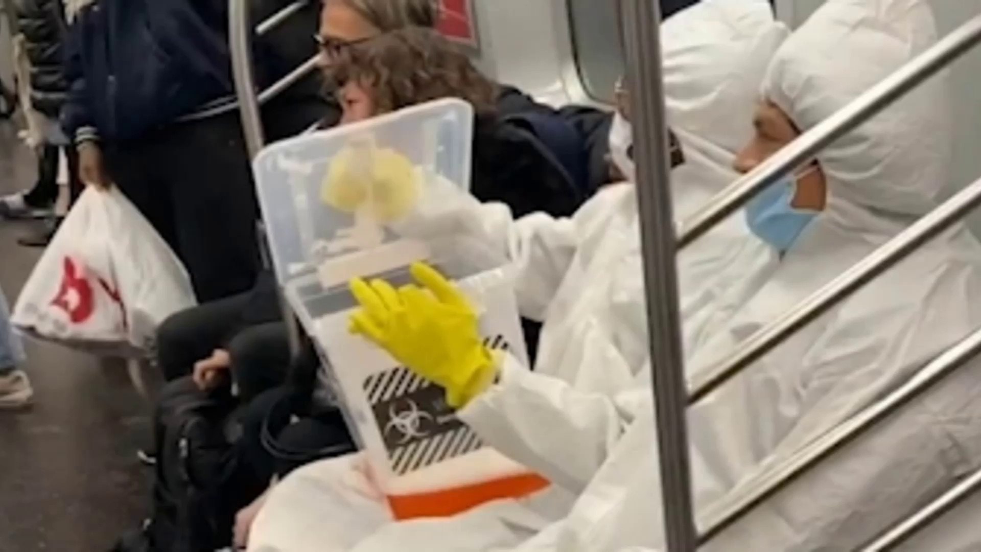 ⁣Coronavirus pranks: Pranksters spark panic by pretending to spill ‘coronavirus’ on NY subway train