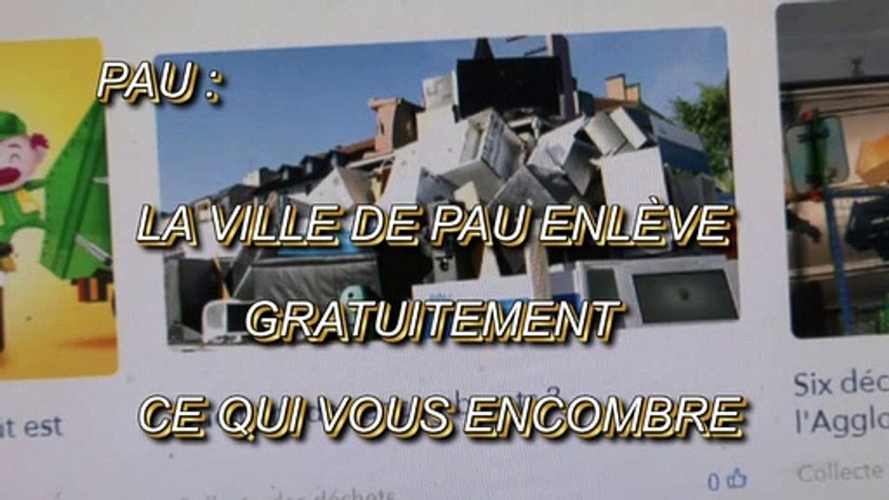 LES SCOOPS DE MICHOU W-D.D. - 8 FÉVRIER 2020 - PAU - LA VILLE DE PAU ENLÈVE GRATUITEMENT CE QUI VOUS ENCOMBRE