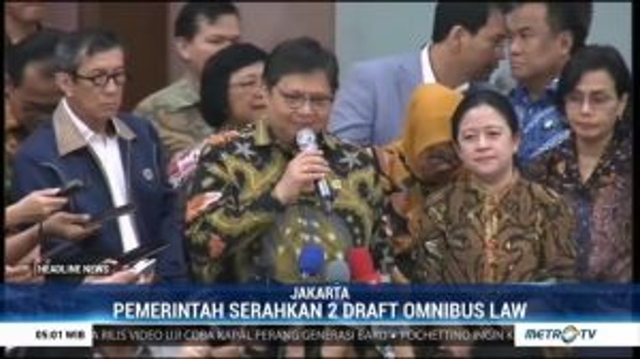 Pemerintah Serahkan Draf <i>Omnibus Law</i> Cipta Kerja ke DPR