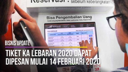 Tiket KA Lebaran 2020 Dapat Dipesan Mulai 14 Februari