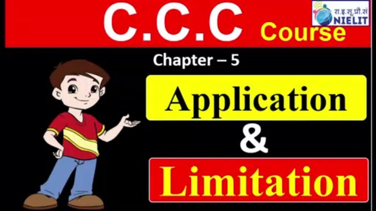 Chapter 5 | Application & Limitation | CCC Course in Hindi