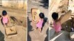 Viral Video : Swachh Bharat By 1 Year Old Kid But This Is Another Level