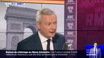 Baisse du chômage: Bruno Le Maire rappelle l'objectif  d'un taux à 7% en 2022