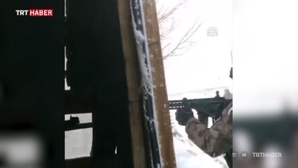 Gri kategorideki teröristin etkisiz hale getirilme anı kamerada