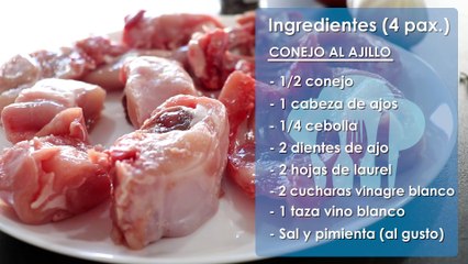 Receta de conejo al ajillo fácil y casera | QueApetito