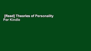 [Read] Theories of Personality  For Kindle