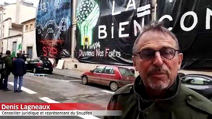 Une centaine d'agents Onf rassemblés à Nancy pour manifester contre la 'privatisation' de l'ONF