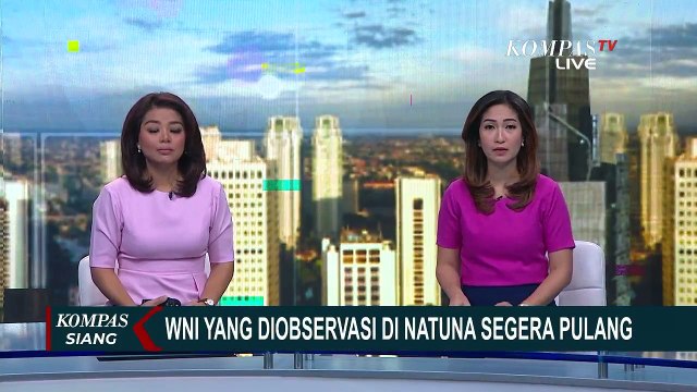 Beres Jalani Observasi, WNI di Natuna akan Dipulangkan