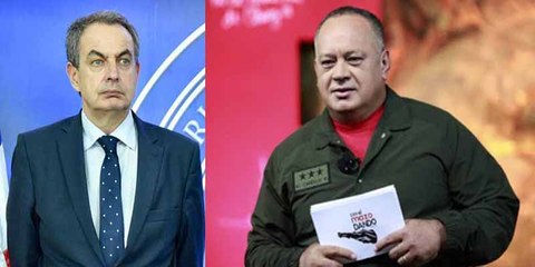 Diosdado Cabello pone firme a Zapatero para que defienda al régimen criminal y se hace la víctima citando a Periodista Digital