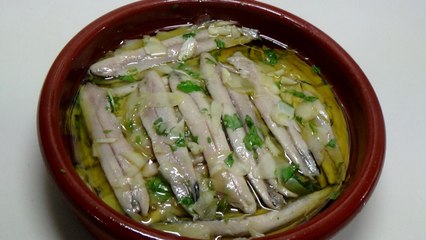 Receta: boquerones en vinagre