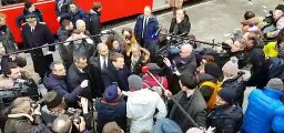 Haute-Savoie : Emmanuel Macron à la gare du Montenvers à Chamonix