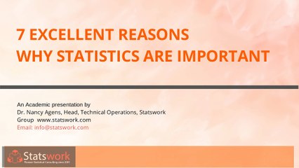 7 Excellent Reasons Why Statistics Are Important - Statswork