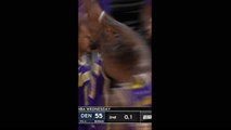 LeBron on fire for Lakers against Nuggets