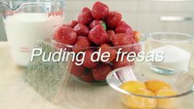 Receta de puding de fresas