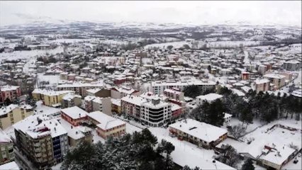 Kar yağışı etkili oldu -Drone