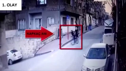 Kapkaç yaptığı anlar kameraya yansıyan 2 zanlı tutuklandı