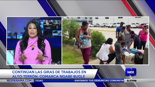 Continúan las giras de trabajos en Alto Terrón, Comarca Ngabe Bugle - Nex Noticias