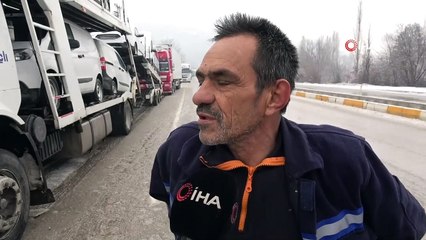 Kar esareti sona erdi, ağır tonajlı araçların yola çıkmalarına izin verildi