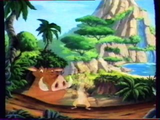 Début VHS Timon et Pumbaa - Les gourmets  - 1996