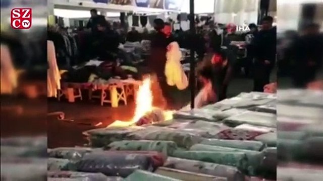 Esnafın alev alan piknik tüpüyle mücadelesi