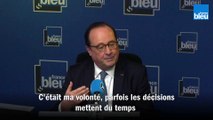 François Hollande se réjouit de la baisse du chômage : 