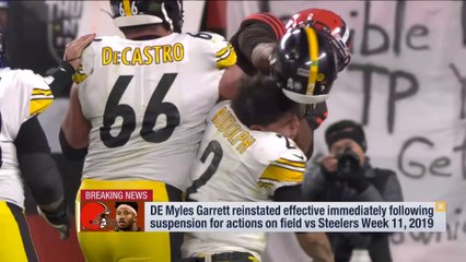 Myles Garrett Reinstated by NFL - Dailymotion