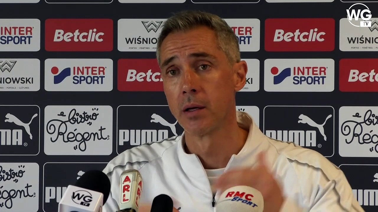 Paulo Sousa : "Face à Dijon, on doit démontrer notre valeur dans la mentalité"