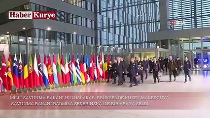 Bakan Akar Bakan Sekerinska İle Bir Araya Geldi