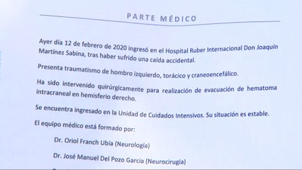 Parte médico de Joaquín Sabina