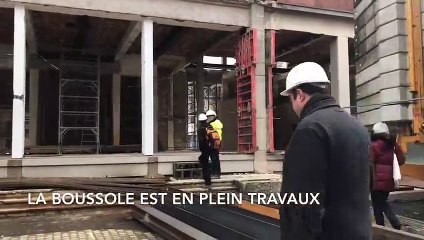 Saint-Dié-des-Vosges : visite du chantier de la Boussole en une minute.