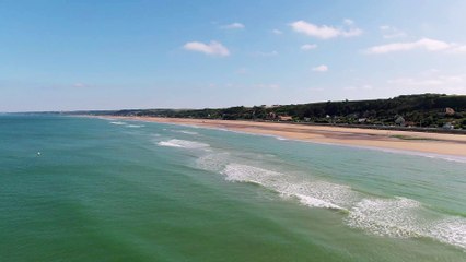 Beach view with drone