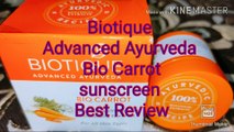 Biotique advanced Ayurveda bio carrot 40 spf uva/Uvb sunscreen ultra soothing face  cream for all skin types!!