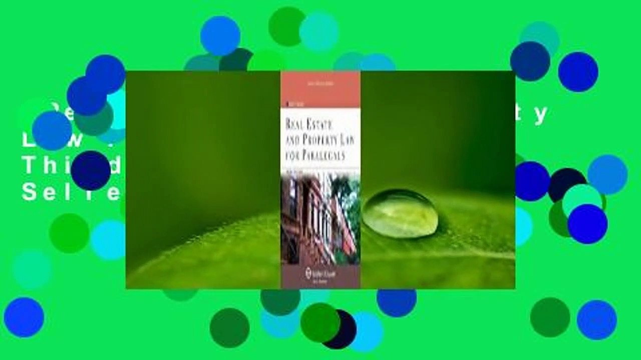 Real Estate and Property Law for Paralegals, Third Edition  Best Sellers Rank : #1