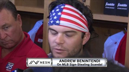 Andrew Benintendi On Sign-Stealing: "We Know That We Didn't Do Anything."