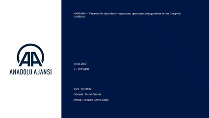 Uyuşturucu operasyonunda yakalanan 3 zanlı tutuklandı - KARAMAN