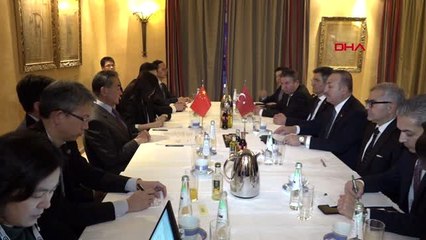 Bakan çavuşoğlu çin dışişleri bakanı ile görüştü