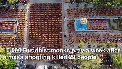 Thailand: 10,000 monks pray for victims of mass shooting