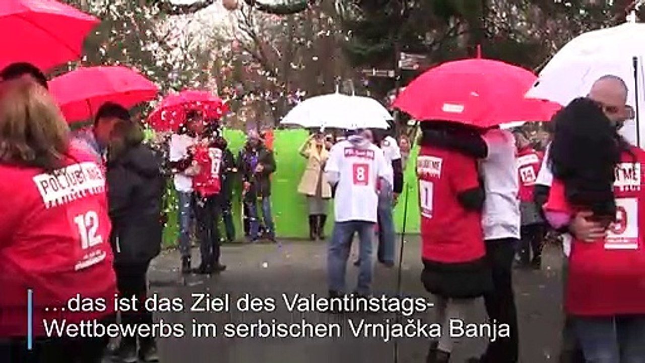 Längster-Kuss-Wettbewerb in Serbien