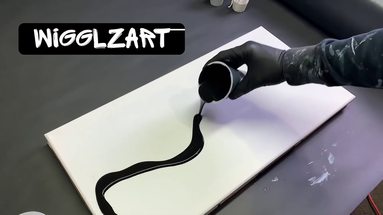 String Pull Made EASY ~ Fluid Art using 2 Colors!! Acrylic Pouring ~ Wigglz Art ~ Beginners 5.99 - YouTube