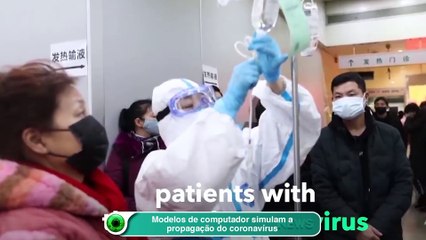 Modelos de computador simulam a propagação do coronavírus