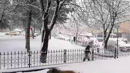 Almus ta kar yağışı etkili oluyor - TOKAT