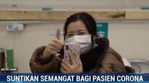 Staf Medis di Wuhan Beri Semangat Pasien Virus Corona