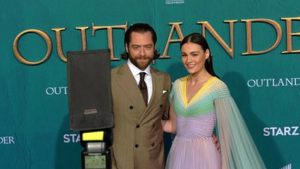 Richard Rankin, Sophie Skelton STARZ “Outlander” Season 5 World Premiere Red Carpet