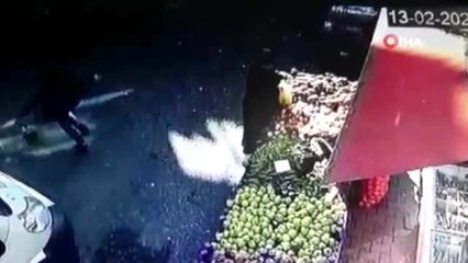 Küçük çocuğun ölümden döndüğü anlar kamerada