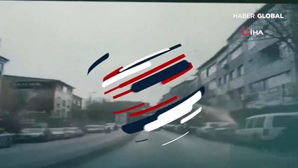 Kazayı yaşlı kadına çarpan araba kaydetmiş