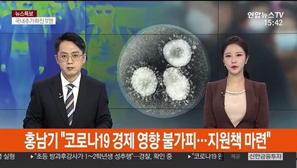 홍남기 "코로나19 경제 영향 불가피…지원책 마련"